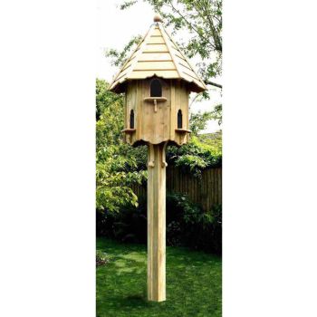 Nayland Natural Dovecotes Six Nest - Pressure Treated Timber - L65.5 x W65.5 x H330 cm