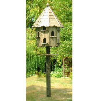 Nayland Natural Dovecotes Twelve Nest - Pressure Treated Timber - L86 x W86 x H390 cm