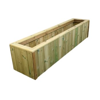 T&G Wooden Planter Trough - L40 X W180 X H40 cm - Assembled