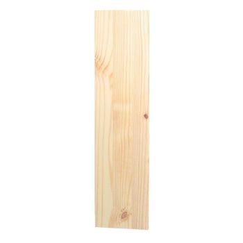Chunky Laminated Shelf Board, 2.4cm Thick Pre-Sanded Pine, 120cm Long - L30 x W120 x H2.4 cm
