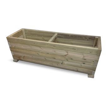Super Heavy Duty Veg Trough - Timber - L60 x W120 x H50 cm - Fully Assembled