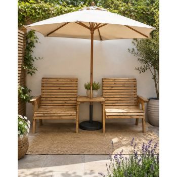 Valley Grand Companion Set - Straight Tray - L85 x W250 x H100 cm - Fully Assembled