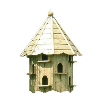 Nayland Natural Six Nest Wall Mounted Dove Cote - Pressure Treated Timber - L86 x W46.5 x H199.5 cm