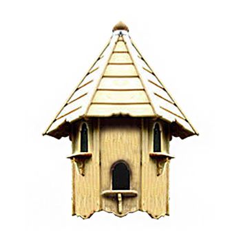 Nayland Natural Three Nest Wall Cote - Pressure Treated Timber - L65.5 x W32 x H158 cm