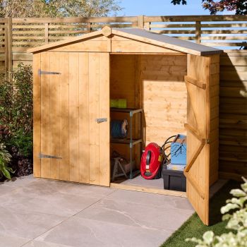Shiplap Apex Wallstore - No Floor - Timber - L87 x W186.5 x H166 cm - Presure treated