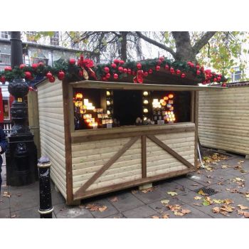 3m x 2.4m Standard Chalet - Timber - L282 x W330 x H262 cm - Minimal Assembly Required