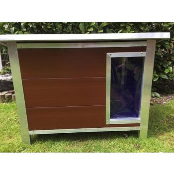 Kesgrave XL dog kennel - L90 x W137.5 x H97.5 cm - Brown