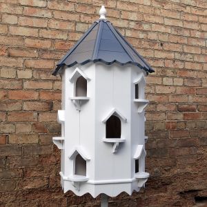 Capel Dovecote, Three Tiered Octagonal Birdhouse Traditional English Pole Mounted Birdhouse for Doves or Pigeons