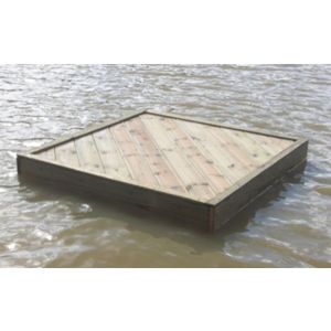 Medium Square Duck Float, Waterfowl Platform, Floating Waterfowl Pontoon