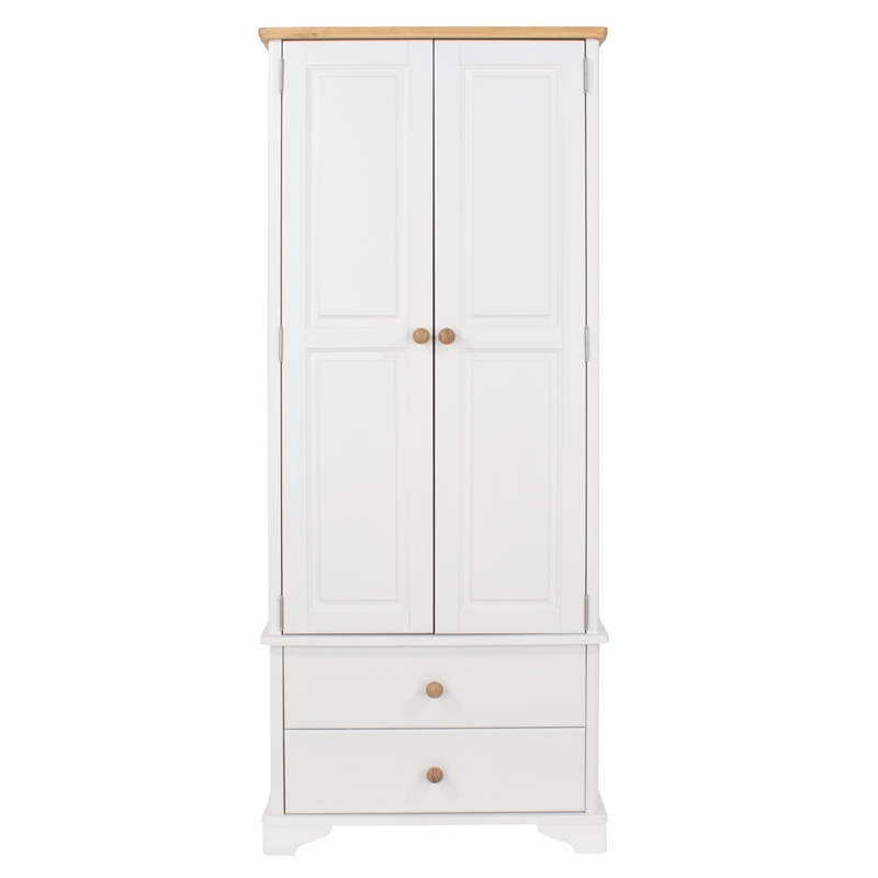 Core Products Highland Home AB Assembled Oak Veneer & White Painted 2 Door, 2...