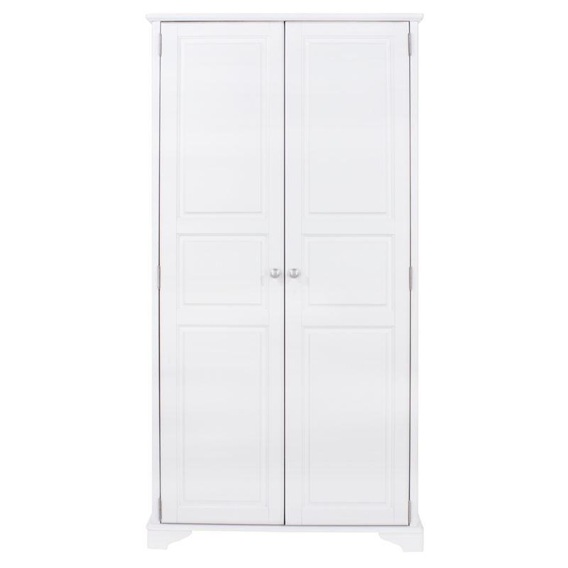 Core Products Highland Home CB Assembled White Painted 2 Door Wardrobe