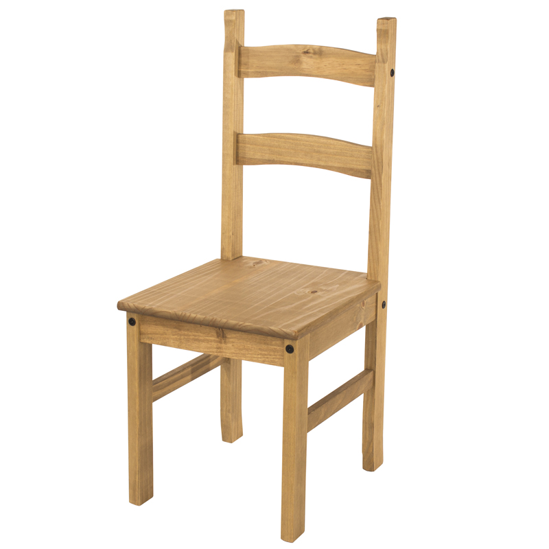 Core Products Pair of Chairs Corona Antique Waxed Pine Solid Pine Chair