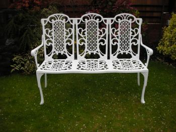Victorian Bench (3 Seater) British Made, High Quality Cast Aluminium Garden Furniture