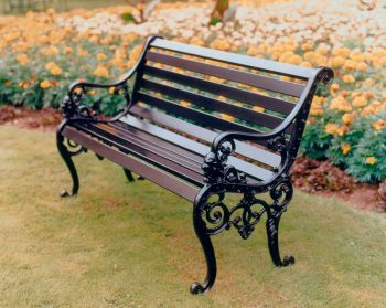 Sandringham Bench British Made, High Quality Cast Aluminium Garden Furniture