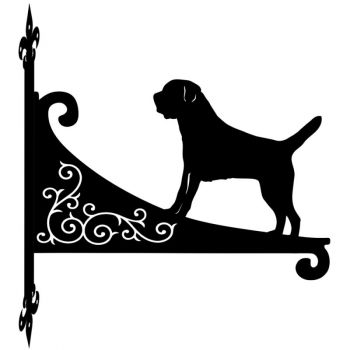 Border Terrier Decorative Scroll Hanging Bracket