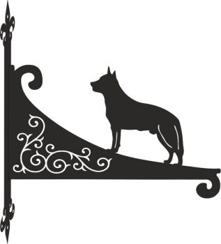 Australian Cattledog Decorative Scroll Hanging Bracket