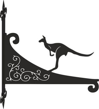 Kangaroo Decorative Scroll Hanging Bracket
