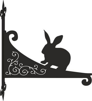 Rabbit Decorative Scroll Hanging Bracket