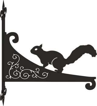 Red Squirell Decorative Scroll Hanging Bracket