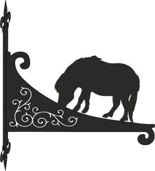 Shetland Pony Decorative Scroll Hanging Bracket