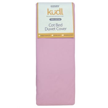 Kidsaw Kudl Kids Duvet Cover Cotbed 100% Cotton Pink