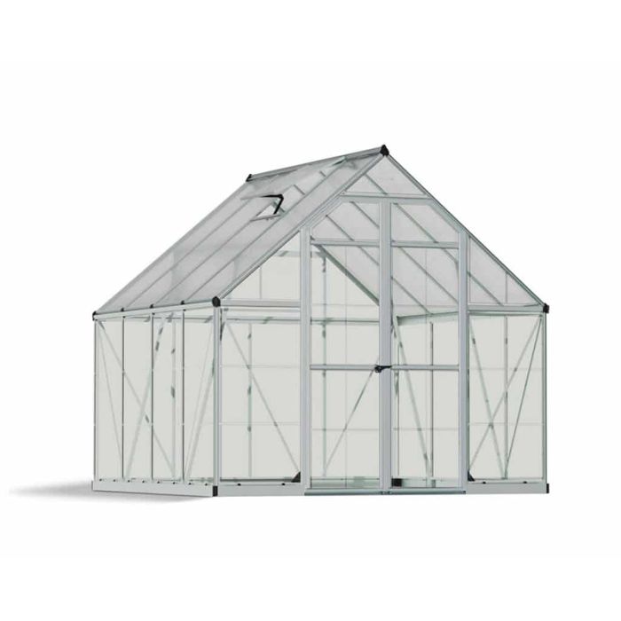 Greenhouse Balance 8 x 8 - Polycarbonate - L247 x W244 x H229 cm - Silver