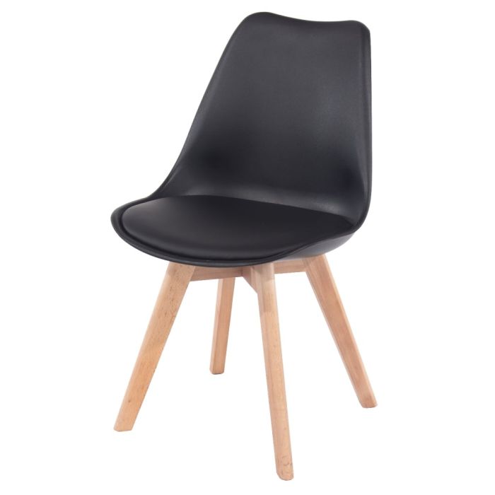Aspen Padded Seat Chair Black