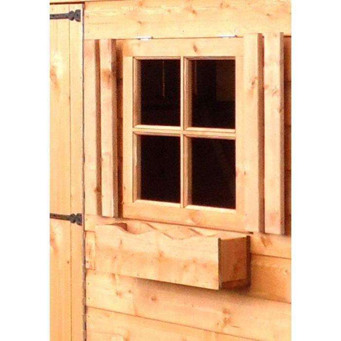 Optional Extra Window Box for Loft 8 x 6 Feet Single Door with Four ...