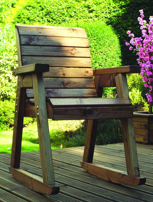 Charles Taylor Chair Rocker, Wooden garden rocking chair, fully assembled